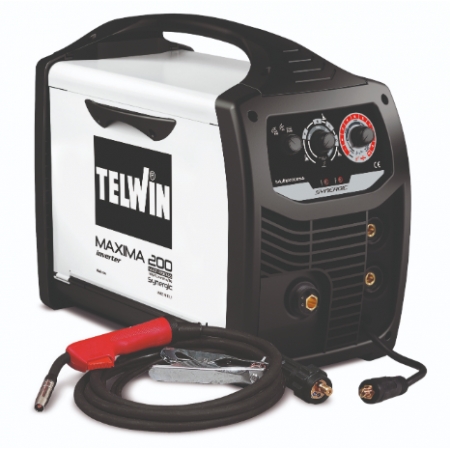 Soldadora multiproceso TELWIN Maxima 200 Synergic(MMA, MIG MAG, TIG)