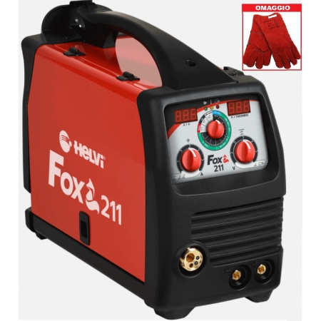 Soldadora multiproceso digital Helvi Fox 211 (MMA, MIG MAG, TIG)