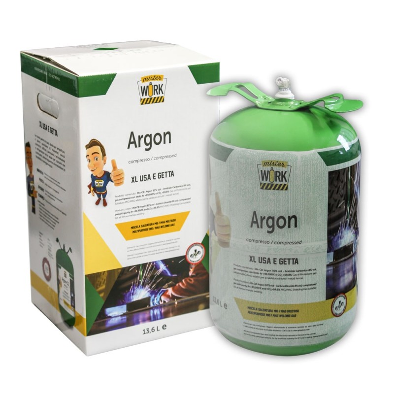 Botella desechable ARGON, 14 litros - 87,00 €