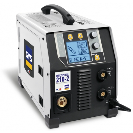 Soldadora multiproceso GYS Multipearl 210-2 (MMA, MIG MAG, TIG)