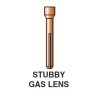 Pinza serra elettrodo STUBBY gas lens 17 - 18 - 26