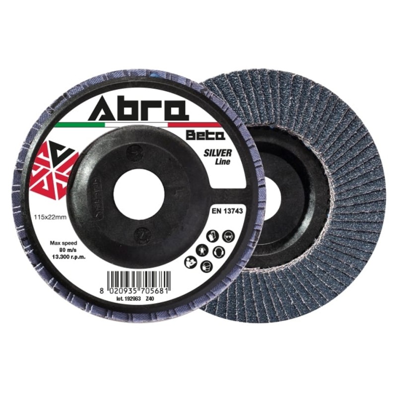 Disco lamellare Abra Beta supporto in Nylon Silver