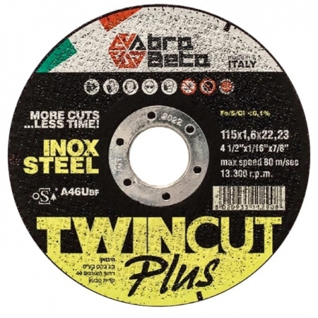 Discos de corte Abra Beta Acero/Acero inoxidable alto rendimiento Discos de corte Abra Beta Acero/Acero inoxidable alto rendimiento