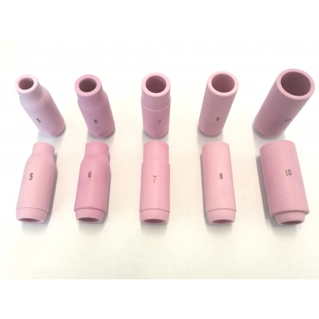 5 boquillas cerámicas estándar para antorcha Tig 17-18 y 26 5 boquillas cerámicas estándar para antorcha Tig 17-18 y 26