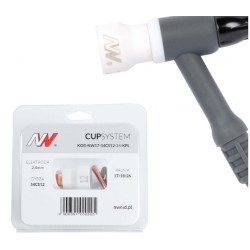 Kit Gas Saver CUP 12 per torcia tig 9-20, per tungsteno 2.4mm