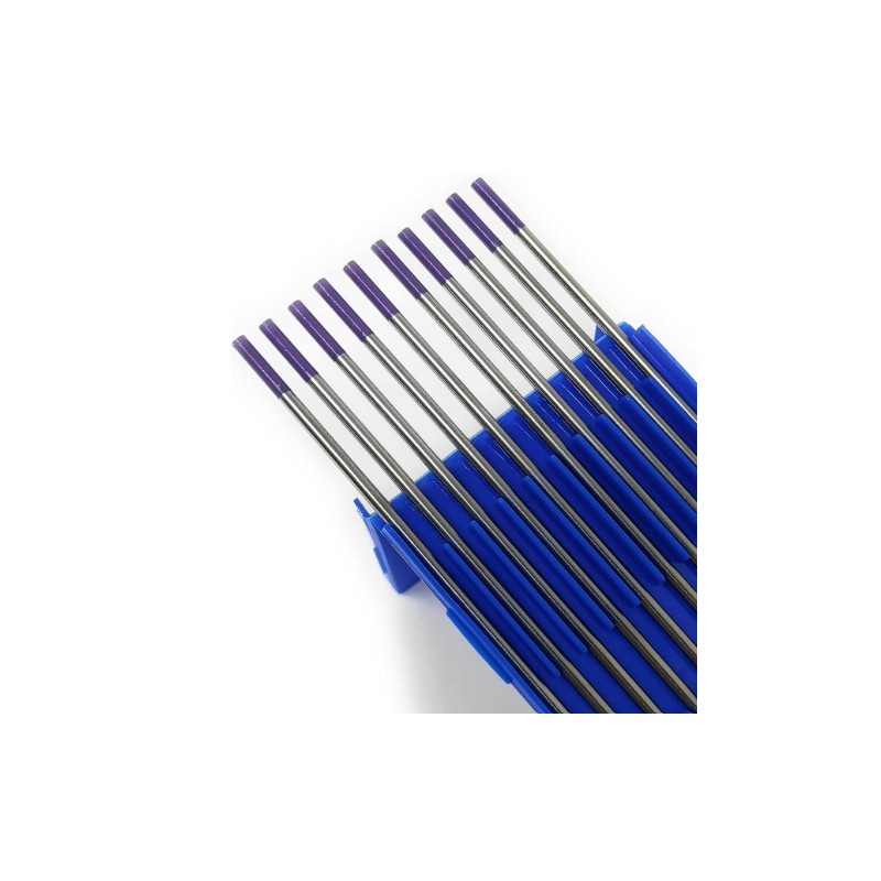 10 elettrodi Tungsteno ceriato grigio per saldatura TIG acciaio-acciaio inox lunghezza 175 mm