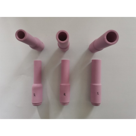 5 boquillas cerámicas LONG estándar para antorcha TIG 17 - 18 y 26