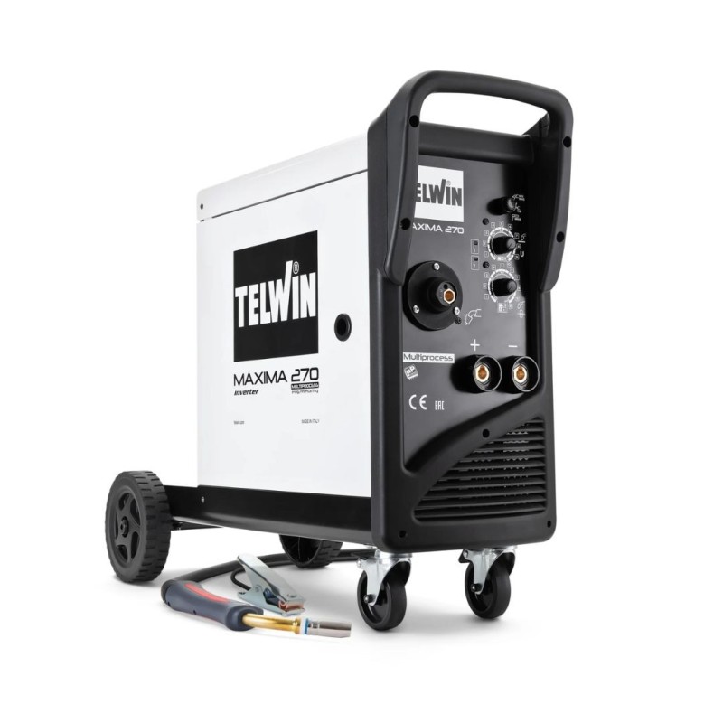 TELWIN Maxima 270 Synergic | Saldatrice Multiprocesso (MMA, MIG MAG, TIG) -  628,00 €