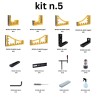 Kit 5 per banco di saldatura fori 28mm