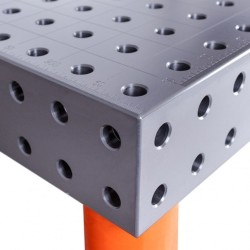 Banco per saldatura HERMES 1000X800, spessore 12 - 14mm, fori 16mm, con RUOTE