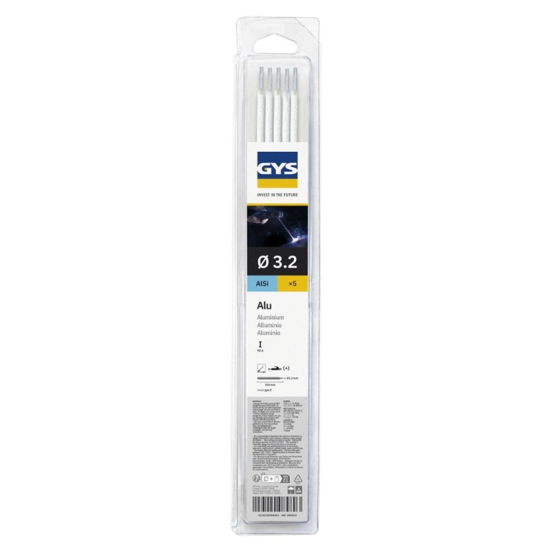 5 electrodos de aluminio - 5,89 €