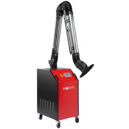 Aspiratore carrellato per fumi di saldatura UNI 2.2 con braccio articolato Armoflex