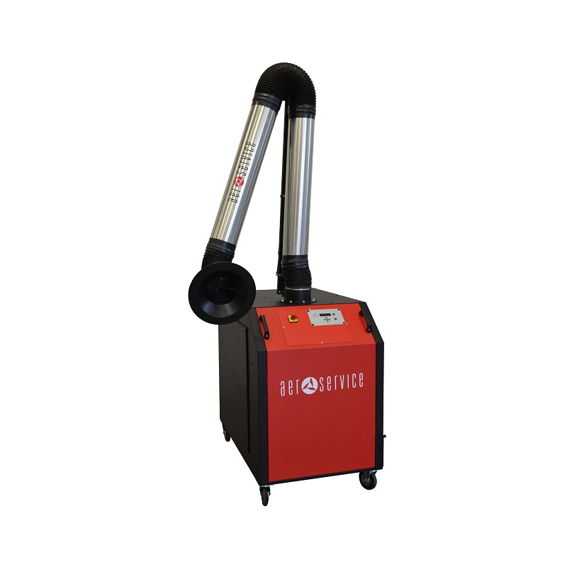 Aspiratore fumi di saldatura, molatura, taglio Plasma UNI3.2 con braccio articolato Armotech 3 metri