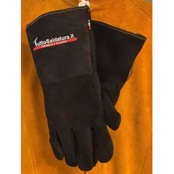 Guanti Black in pelle crosta TUTTOSALDATURA, taglia 10
