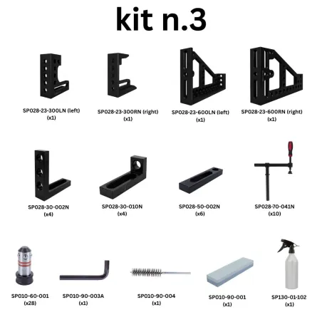 Kit n.º 3 para banco de soldadura con orificios de 28 mm