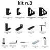 Kit n.º 3 para banco de soldadura con orificios de 28 mm